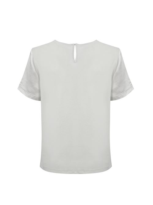 T-shirt Amburgo in raso e jersey Perla WEEKEND MAX MARA | 2515941051600003